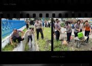 Sat Lantas Polres Simalungun Gelar Bersih-bersih Lingkungan, Ajak Warga Peduli Lingkungan