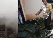 Percikan Api Colokan Cok Sambung Hanguskan Dapur dan Sepeda Motor