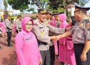 Upacara Laporan Kenaikan Pangkat Pengabdian dan Pelepasan Purnabakti  AKBP Ronald : Jaga Kekompakan