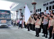 Bupati Simalungun Berangkatkan Kontingen Kwarcab Gerakan Pramuka ke Cibubur