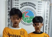 Dikibusi ! Dua Pria Boncengan Naik Sepedamotor Yamaha Jupiter Ketahuan Bawa 1 Bungkus Ganja Seberat 46,95 gr