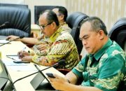 Plt Bupati Simalungun Hadiri Pertemuan Forkopimda  Sumut Dengan Tim Desk Koordinasi Pilkada Serentak dari Kemenko Polkam RI Secara Virtual