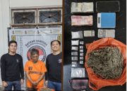 Kamar Kos di Gang Saksi Jahoba Digrebek, TG Ditangkap Polisi, Barang Bukti Sabu dan Ganja di Sita