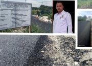 Penghamparan Aspal Hotmix Jalan Propinsi Tanah Jawa – Bts Asahan Dikerjakan Saat Hujan Turun Deras, Bonauli: Harus Dibongkar !