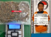 Simpan 10,41 Gram Ganja di Rumah, Dikibuskan, Pria 58 Tahun ini Dibekuk Polres Pematangsiantar