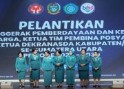 Oleh Ketua TP PKK Provinsi Sumut Kahiyang Ayu Bobby Nasution, Liswati Sinaga di Lantik Bersama 31 Ketua TP PKK