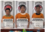 Berpagar Tinggi & Selalu Digembok, Rumah di Kampung Karo Digrebek, ke Tiga Pria ini Sedang Asik Paketin Sabu