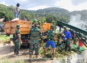 Kodim 0207/Simalungun Rutin Bersihkan Danau Toba dari Seribuan Eceng Gondok