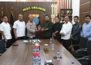 Kapolres AKBP Marganda Aritonang Terima Kunjungan Silaturahmi Bawaslu Kabupaten Simalungun
