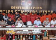 Dihadiri Sekda, Polda Sumut Bersama Polres Siantar dan Simalungun Gelar Konferensi Pers Ungkap Peredaran Narkoba dan Miras