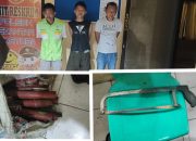 Curi  Besi Teratak, Tiga Pemuda ini Ditangkap dari Tiga Lokasi di Jalan Rangkutta Sembiring Siantar Martoba