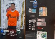 Nyambi Jadi Bandar Sabu, Seorang Supir di Kampung Tengah – Hatonduhan Ditangkap, Sabu 2,92 Gram di Sita