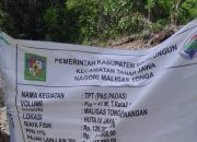 Pemerintah Desa Bangun TPT di Desa Maligas Tongah
