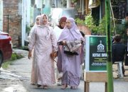 Wawako Pematangsiantar Herlina Sholat Idul Adha di Masjid Al Ikhlas Dekat Kediaman Pribadinya