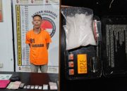 Contong Ditangkap di kawasan Bakaran Batu Afdeling II PTPN IV Dolok Sinumbah, 32 Gram Sabu di Sita Polisi