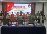 Bawa 30 Kg Sabu,  Enam Orang Kurir Diamankan Polres Asahan