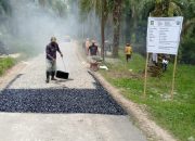 Pekerjaan Lapen di Desa Saribu Asih Berkualitas, Kades Lambok Sidabutar: “Jangan Dikatakan Saya Korupsi dalam Pekerjaan itu”