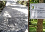Pekerjaan Bangunan Rabat Beton Biaya 997 Juta Lebih di Desa Maligas Tongah Penuh Tanda Tanya