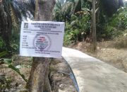 Pemerintah Desa Tonduhan Bangun Rabat Beton Jalan Menuju Makam Warga 
