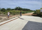 Sehari Selesai Dikerjakan, Rabat Beton di Desa Balimbingan Rusak, Pemborong Akan Perbaiki Kerusakan