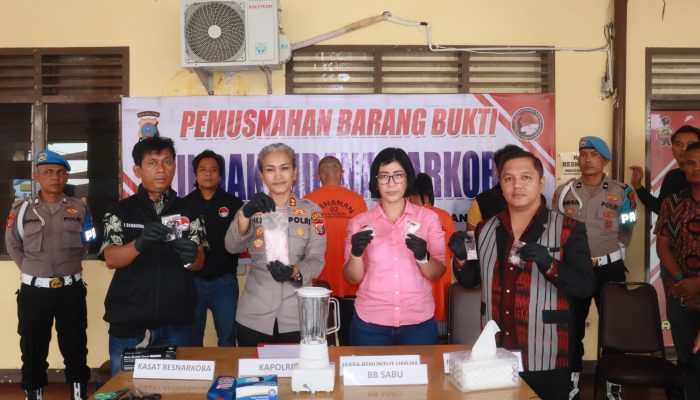 Musnahkan 42,25 Gram Sabu. Kapolres Siantar AKBP Sah Udur T.M.Sitinjak : Tak Ada Ruang untuk Bandar Narkoba