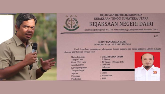 Jadi Saksi Kasus Dugaan Korupsi di Dairi, Anggota DPRD Pematangsiantar CL Ternyata Hanya Berpendidikan Terakhir SMP?