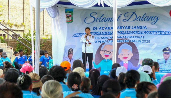Diikuti 250 Lansia dari 7 Kelurahan, Gebyar Lansia Kecamatan Siantar Marihat Kota Pematangsiantar Digelar