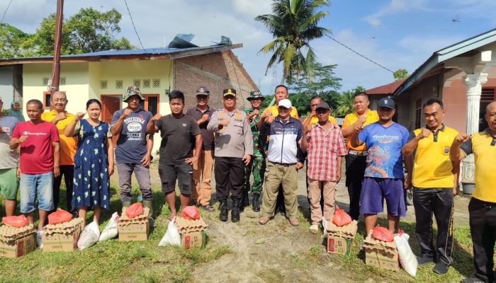 Kapolres Simalungun Salurkan Bantuan untuk Korban Bencana Angin Putting Beliung