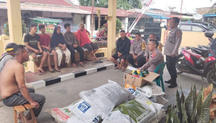 Polsek Siantar Barat Salurkan Bantuan Pertanian untuk Dukung Ketahanan Pangan