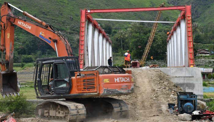 Jembatan Sitapigagan Samosir Masuk Tahap Akhir, Akses Transportasi Antar Desa Membaik