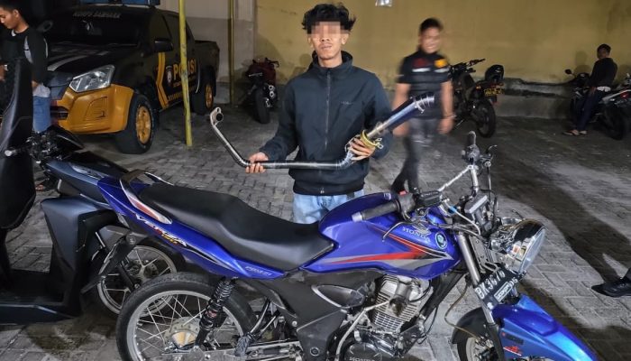Sampai Subuh, Timsus Dayok Merah Tangkap 4 Sepeda Motor Knalpot Brong
