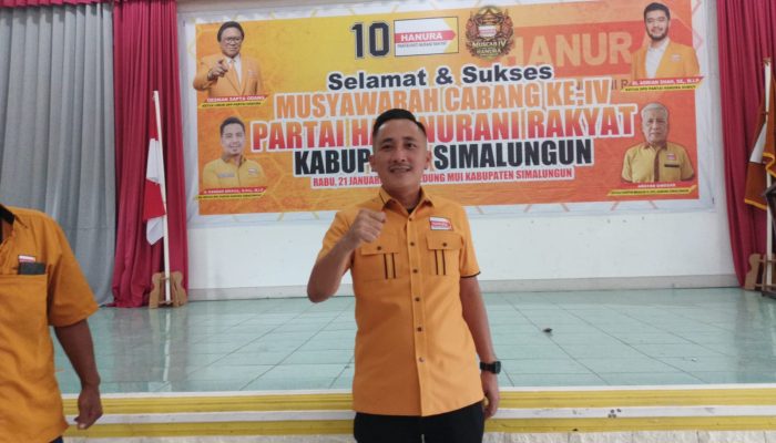 Partai Hanura Kabupaten Simalungun Pilih Frandi W. Sitio sebagai Ketua Baru