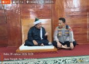 Kapolsek Tanah Jawa Kunjungi Tuan Guru Batak, Koordinasi Pengamanan Acara Groundbreaking
