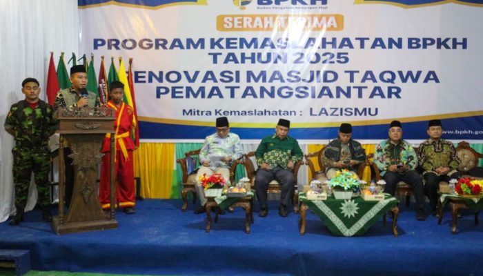 Pemko Hadiri Serah Terima Program Kemaslahatan BPKH Tahun 2025 Renovasi Masjid Taqwa Pematangsiantar