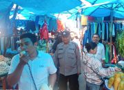 Polsek Siantar Barat Gelar Patroli Jalan Kaki di Pasar Horas