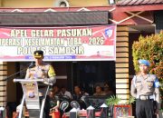 Polres Samosir Gelar Apel Kesiapan Operasi Keselamatan Toba 2026