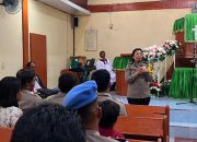 Kapolres Samosir Hadiri Ibadah Minggu di HKBP Bonandolok