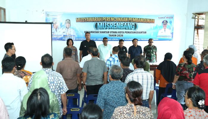 Musrenbang Siantar Utara Bahas Prioritas Pembangunan 2027