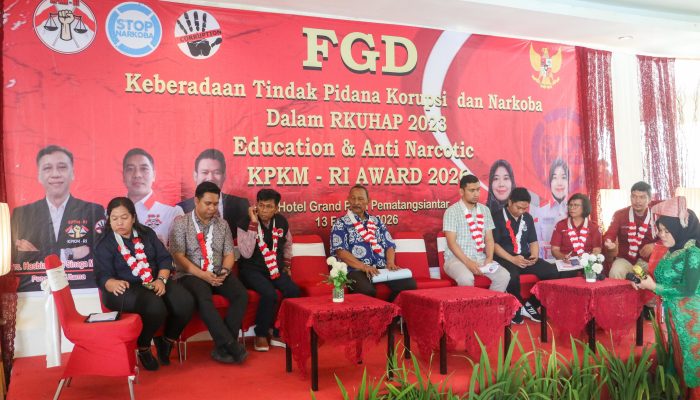 KPKM RI Gelar Edukasi Anti-Narkotika dan Korupsi di Pematangsiantar