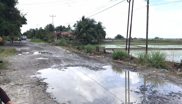 Warga Raja Maligas Desak Pemkab Simalungun Perbaiki Jalan Rusak Parah