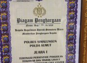 Polres Simalungun Juara 1 Pelayanan Call Center 110 Terbaik Sumut