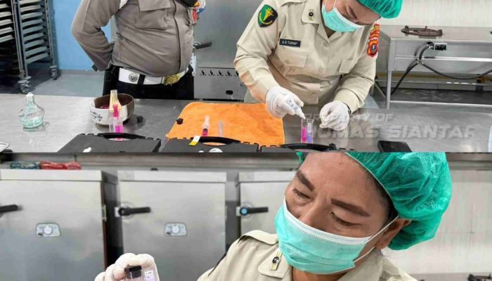 Dokkes Polres Pematangsiantar Lakukan Safety Food Makanan Bergizi Gratis untuk Sekolah