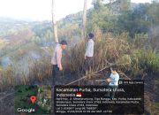 Polsek Dolok Pardamean Gerak Cepat Padamkan Kebakaran Lahan di Simalungun