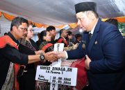 Bupati Samosir Pimpin Upacara Kenegaraan Pemakaman Camat Palipi Roberd Sinaga.