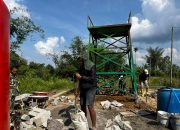 Satgas TMMD Gerak Cepat Pasang Pipa Tandon Sumur Bor, Air Bersih Segera Dinikmati Warga Nagori Limag