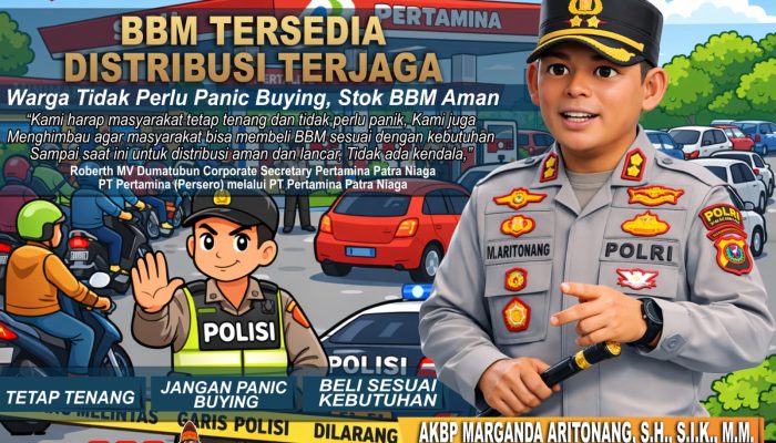Jangan Panik! Kapolres Simalungun Tegaskan Stok BBM Aman 21 Hari, Warga Tidak Perlu Serbu SPBU