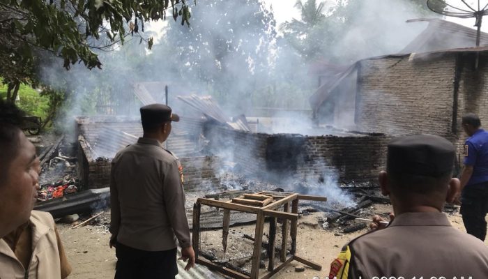 Kosong Ditinggal Kerja, Rumah Permanen di Simalungun Ludes Terbakar, Kerugian Rp250 Juta