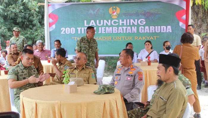 Kapolres Simalungun Hadiri Launching 200 Jembatan Garuda, Diresmikan KASAD