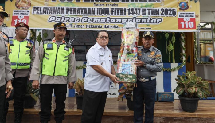 Wali Kota Pematangsiantar Cek Pos Pam dan Pos Yan, Beri Support Petugas
