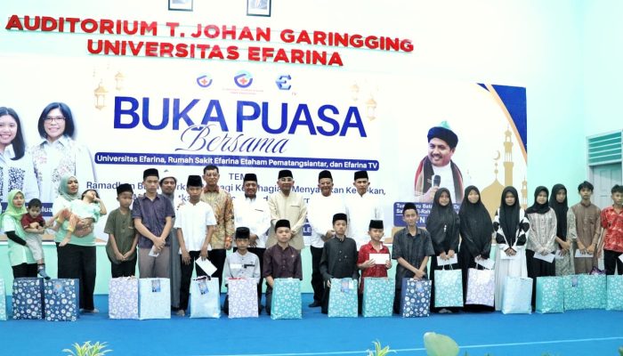 Hadiri Bukber Unefa, Rumah Sakit Efarina Etaham dan Efarina TV, Bupati Simalungun Sampaikan Apresiasi Kepada Unefa Raih Predikat Unggul